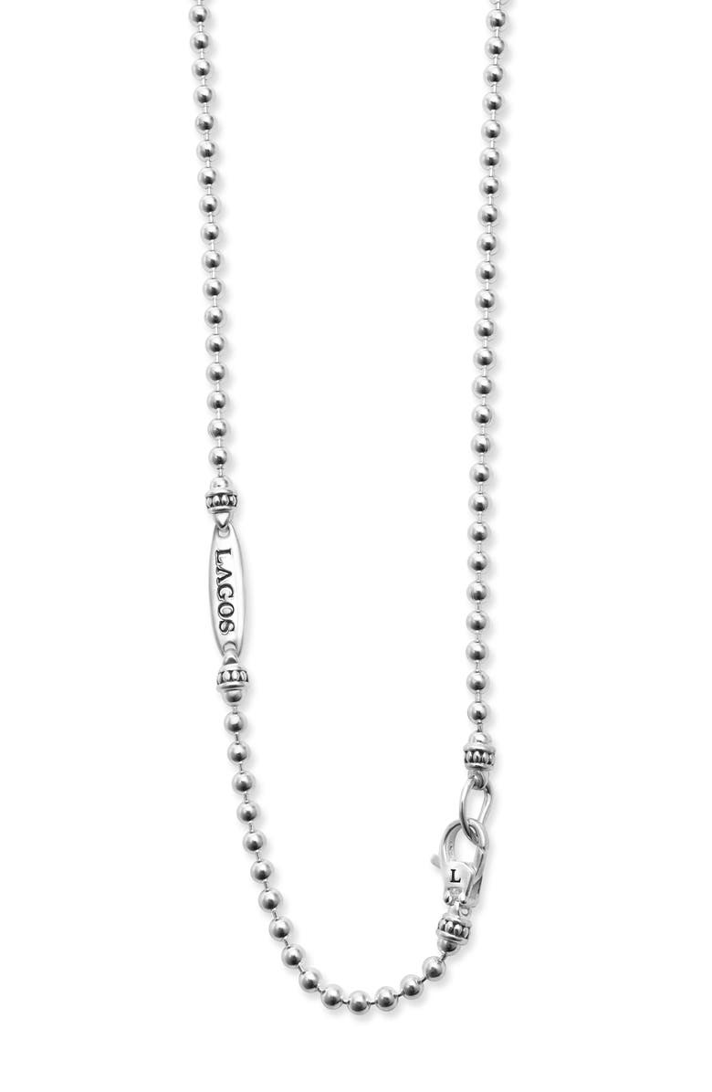 LAGOS Open Circle Pearl Pendant Necklace, Alternate, color, 