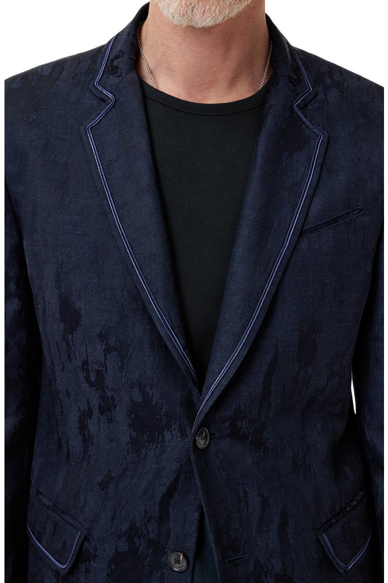 Della Navy Viscose & Linen Jacquard Sport Coat, Alternate, color, NIGHT SKY
