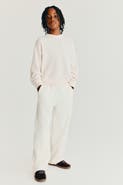 H&M Wide-leg Brushed-inside Joggers