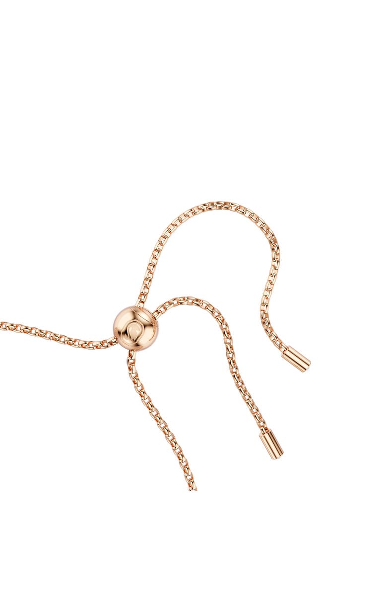 Swarovski Constella Crystal & Faux Pearl Bracelet, Alternate, color, Rose Gold/ White