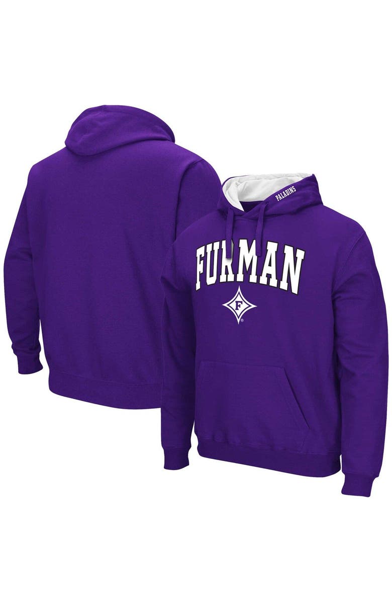 COLOSSEUM Men's Colosseum Purple Furman Paladins Arch & Logo 3.0 Pullover Hoodie, Main, color, Purple