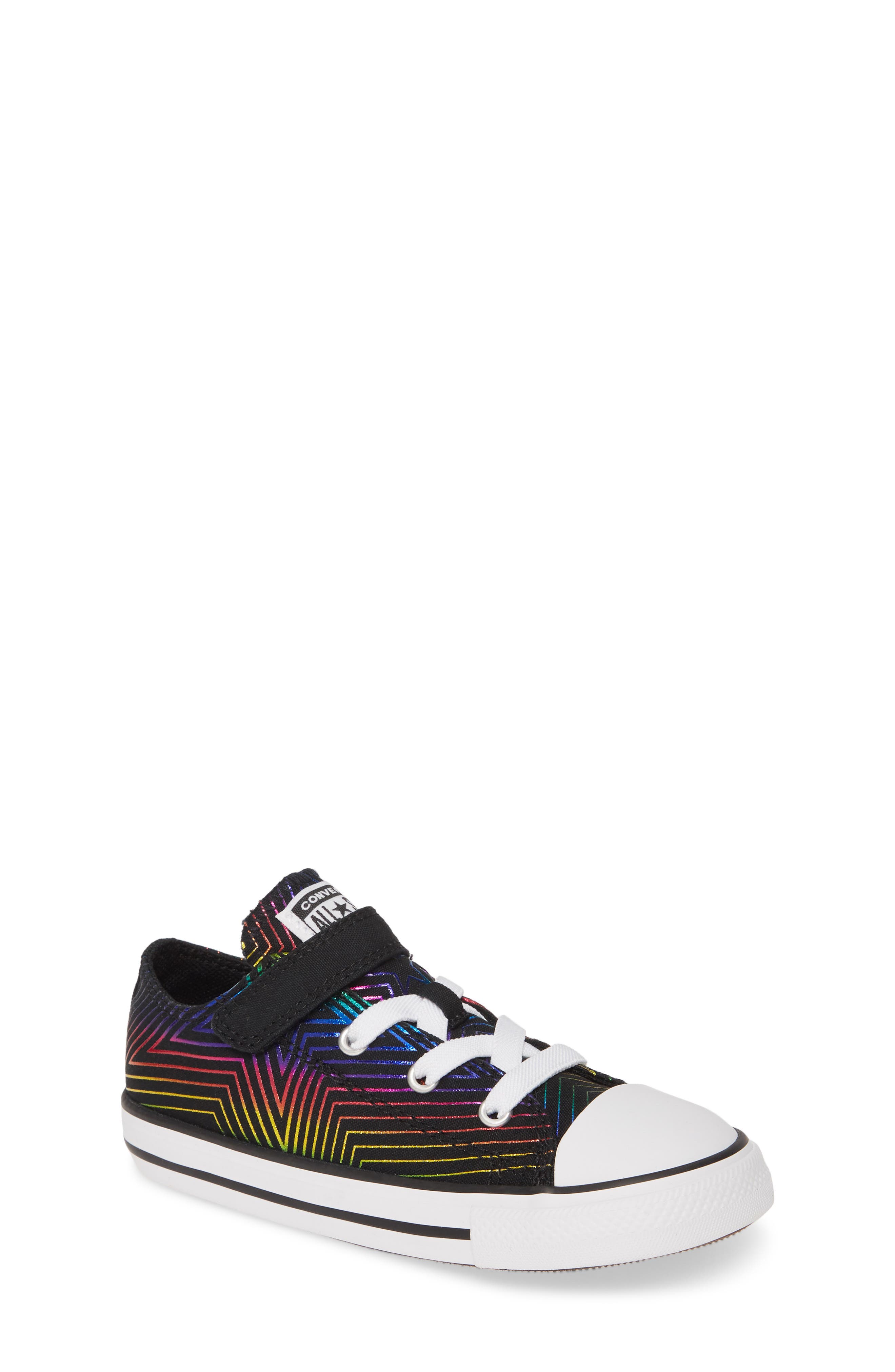 Converse Chuck Taylor<sup>®</sup> All Star<sup>®</sup> 1V Rainbow Star Low Top Sneaker, Main, color, 