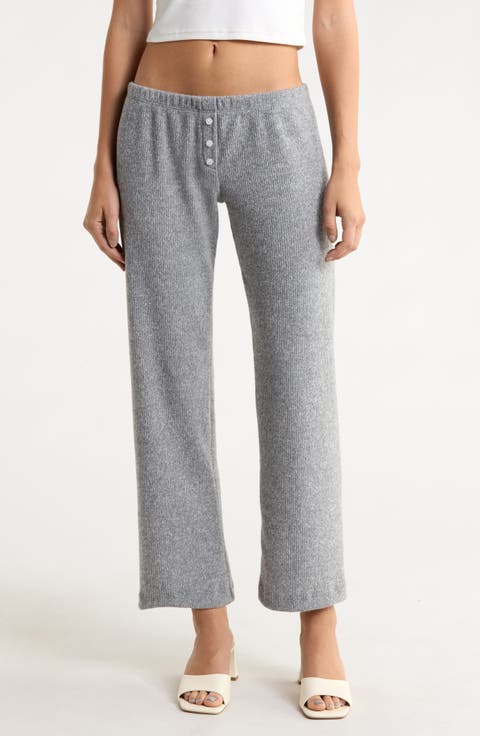The Teala Low Rise Rib Pants