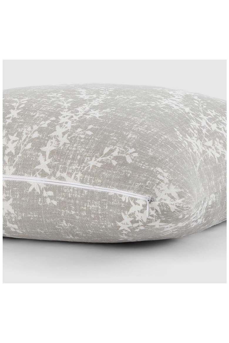 Willow Cotton Throw Pillow, Alternate, color, LIGHT GRAY