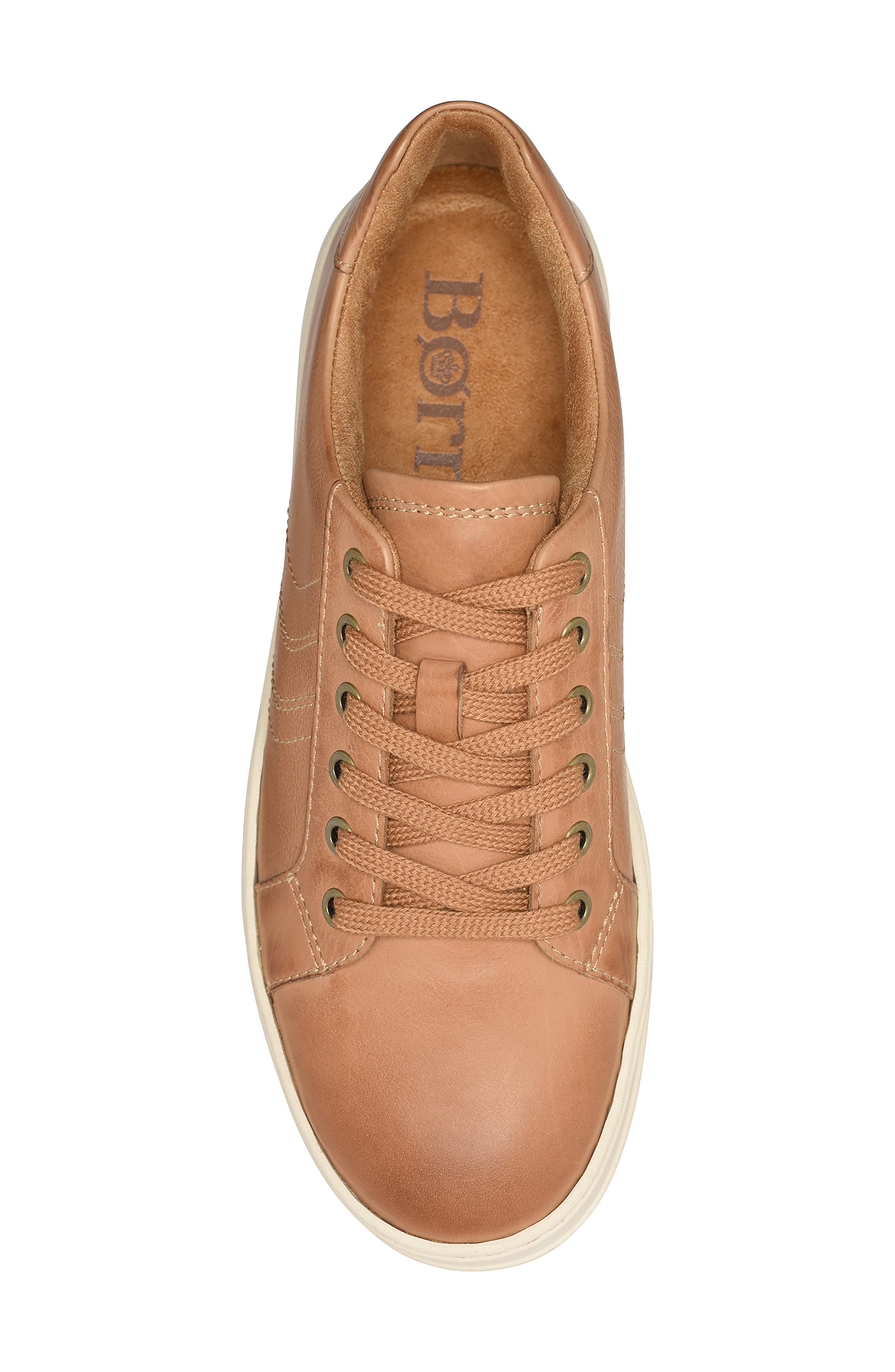 Amina Leather Sneaker, Alternate, color, NATURAL LEATHER