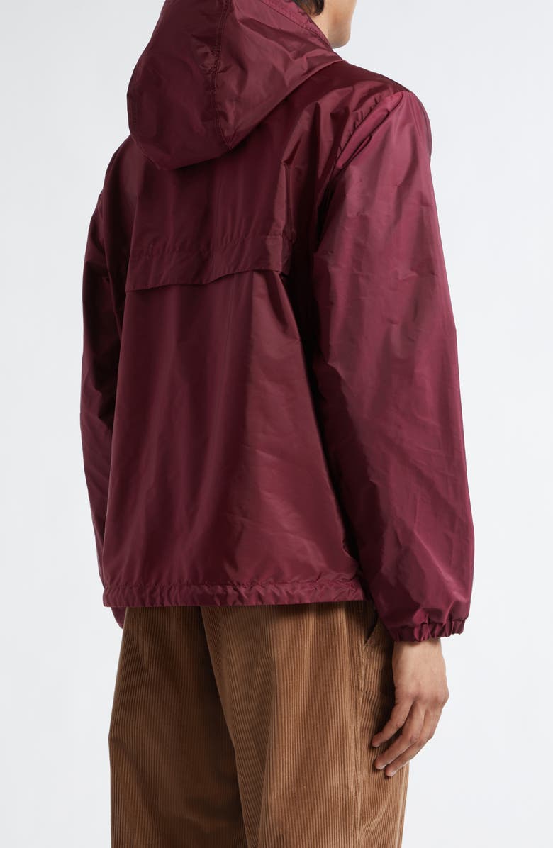 Moncler Nidge Hooded Windbreaker, Alternate, color, Goth Red