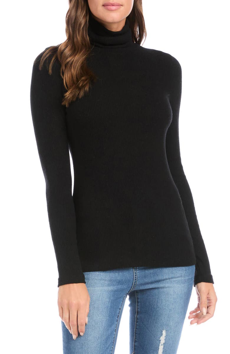 Karen Kane Turtleneck Rib Top, Main, color,