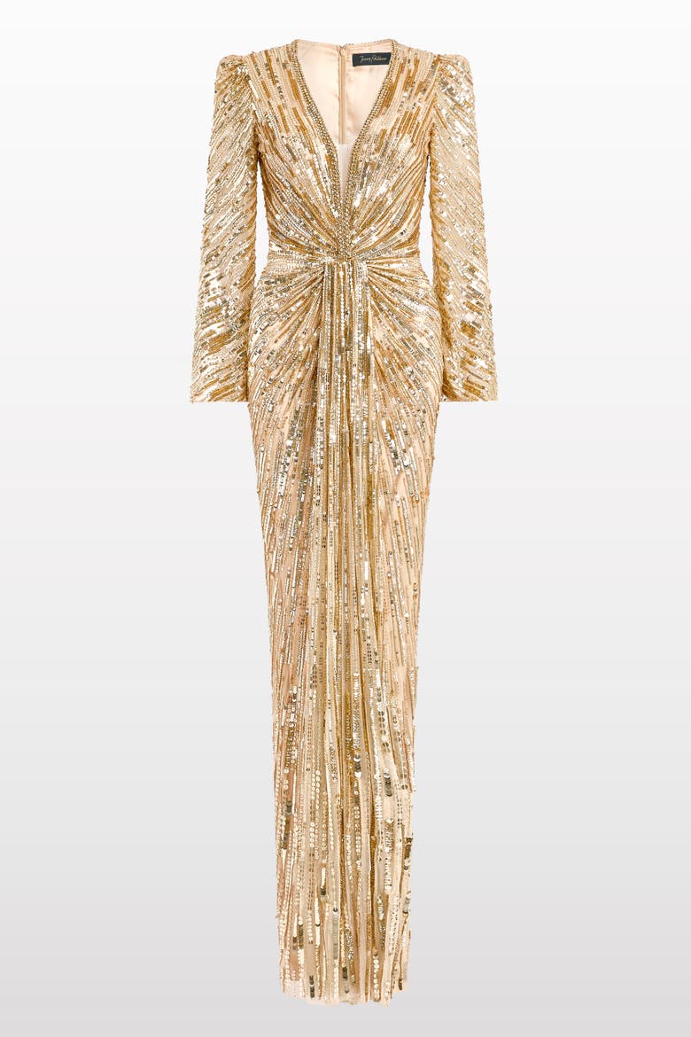 Darcy Sequin-Embellished Dress, Main, color, Illusion