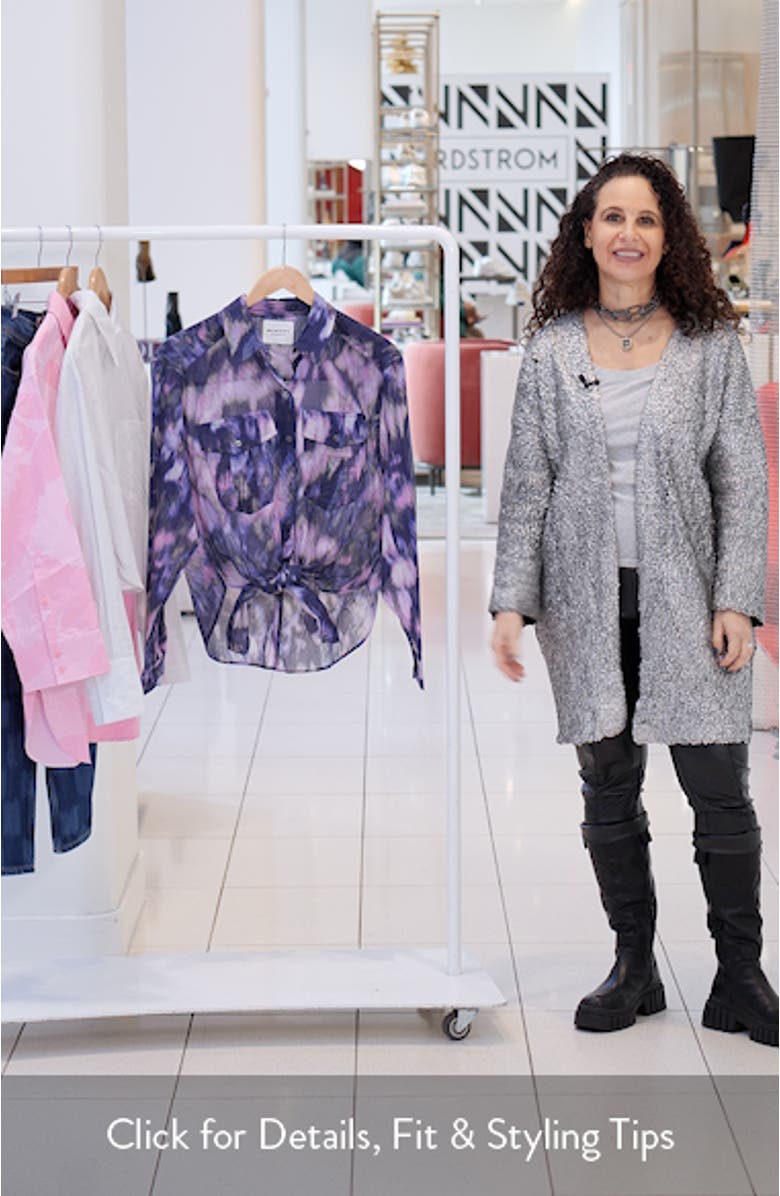 Nath Tie Dye Cotton Button-Up Shirt, sales video thumbnail
