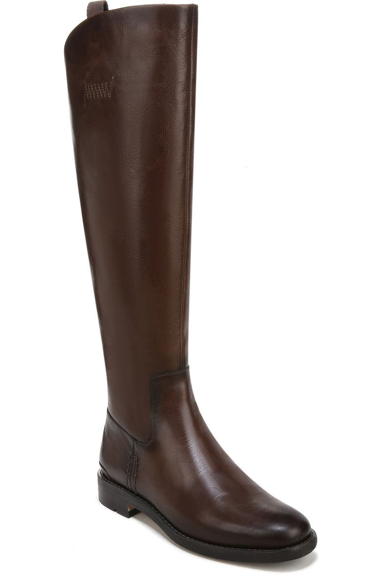 Franco Sarto Meyer Knee High Boot, Main, color, Brown