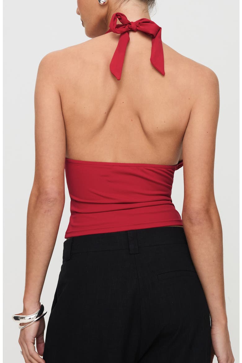 Whimsy Halter Top, Alternate, color, RED