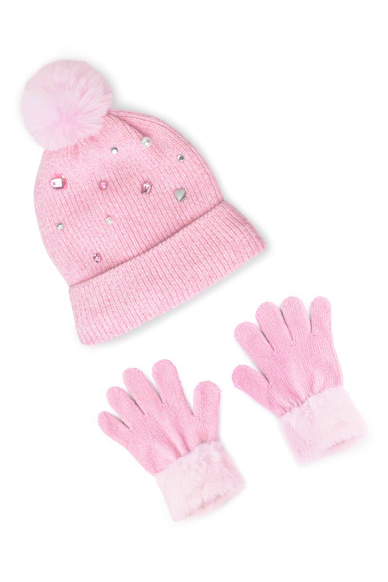 Kids' Beanie & Gloves Set, Main, color, LOLLIPOP