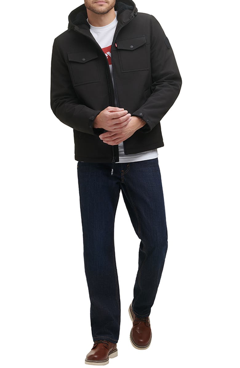Levi's<sup>®</sup> Soft Shell Faux Shearling Lined Jacket, Alternate, color, 