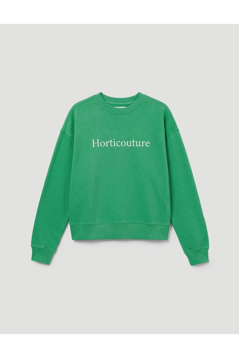 Horticouture Printed Graphic Sweatshirt, Alternate, color, Bright Green
