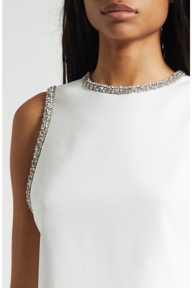 Amal Embellished Sleeveless Crop Top, Alternate, color, OFF WHITE