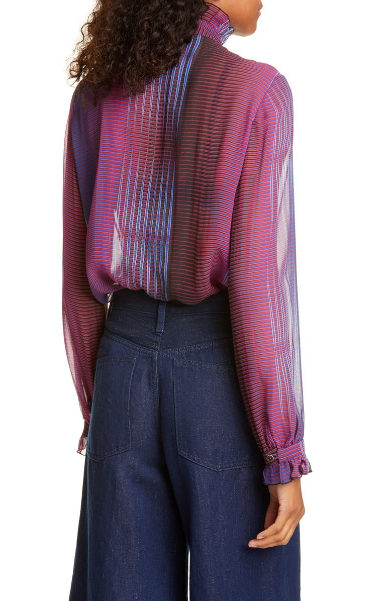 SALONI Emile Polka Dot Fil Coupé Top, Alternate, color, 