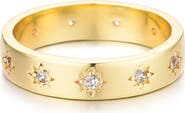 Adornia CZ Star Band Ring