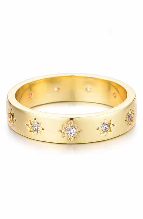 Adornia CZ Star Band Ring