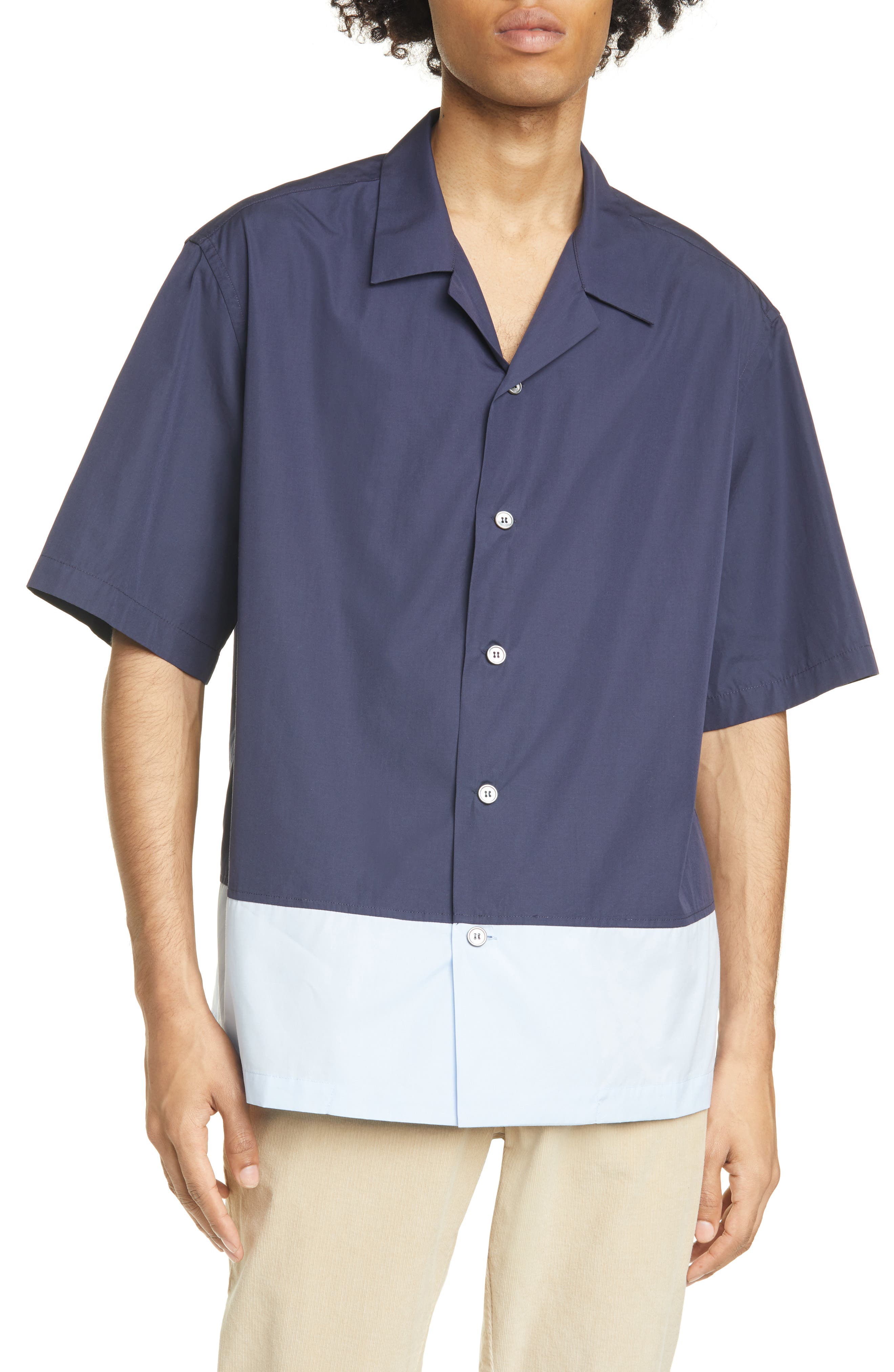 Barena Venezia Levante Short Sleeve Button-Up Shirt (Men) | Nordstrom