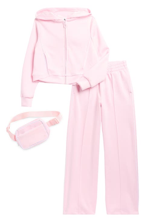 Kids' SofeLite Full Zip Hoodie, Pants & Belt Bag Set (Big Kid)