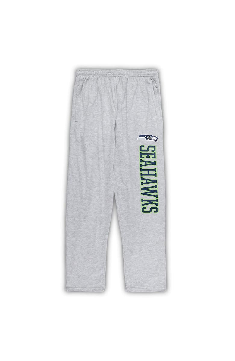 CONCEPTS SPORT Men's Concepts Sport College Navy/Heather Gray Seattle Seahawks Big & Tall T-Shirt & Pajama Pants Sleep Set, Alternate, color, Navy
