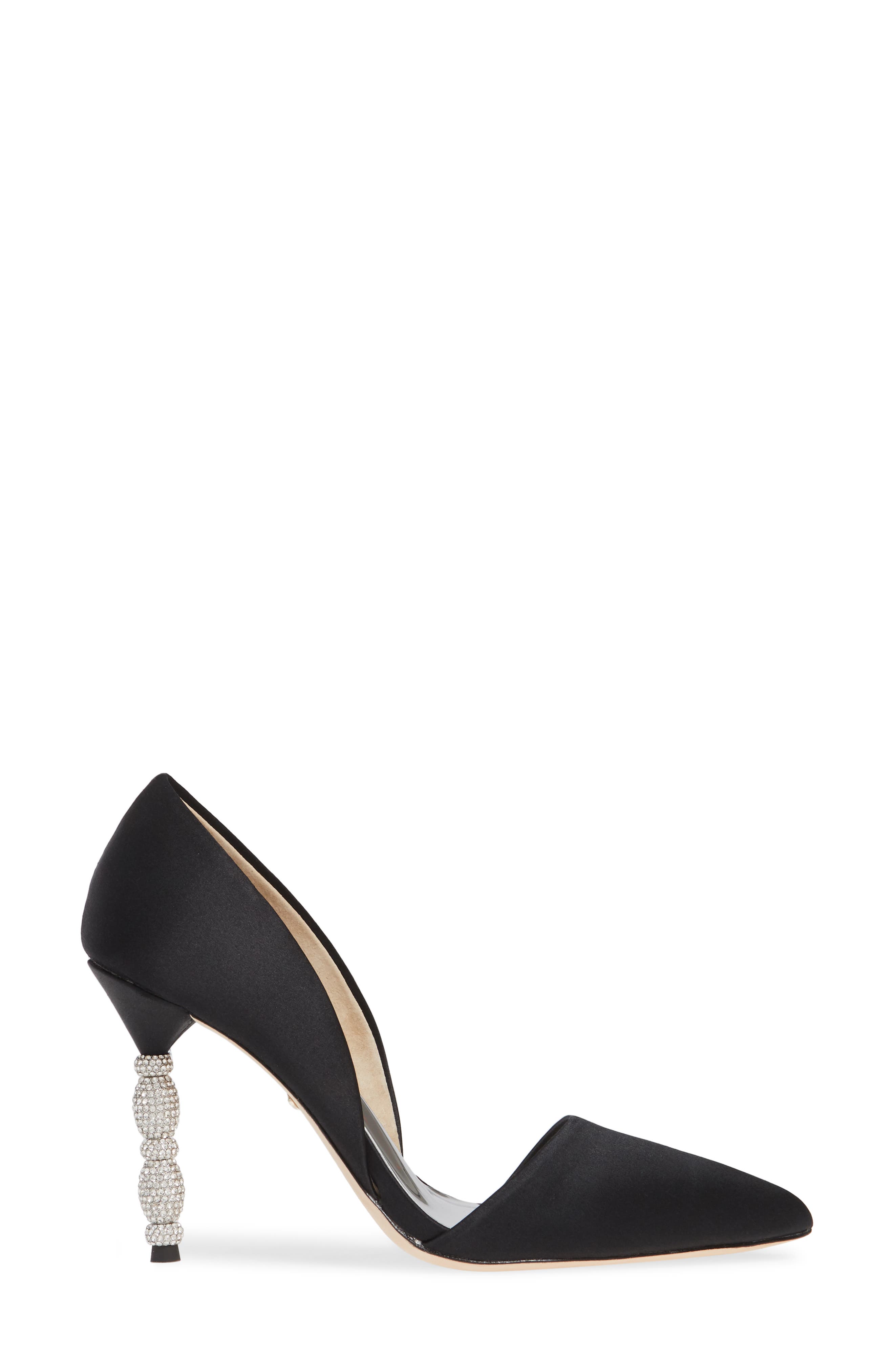Badgley Mischka Collection Badgley Mischka Emily Crystal Heel Pointed Toe Pump, Alternate, color, 
