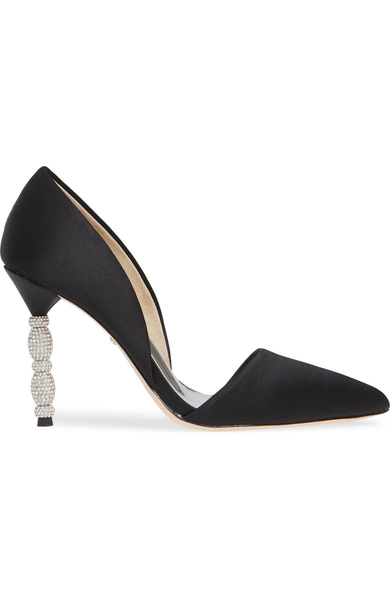 Badgley Mischka Collection Badgley Mischka Emily Crystal Heel Pointed Toe Pump, Alternate, color,