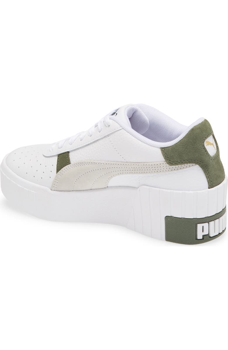 PUMA Cali Wedge Mix Sneaker, Alternate, color, Puma White/ Thyme