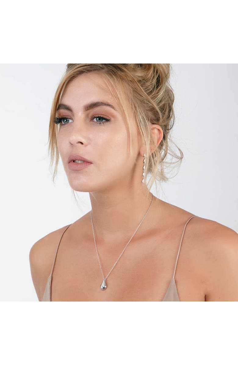 Lucy Quartermaine Large Tear Drop Pendant, Alternate, color, Sterling Silver