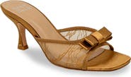 CHASE AND CHLOE Jabari Satin Bow Lace Sandal
