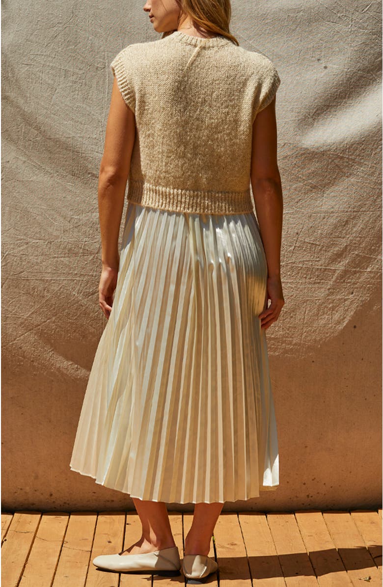 CRESCENT Twofer Sweater Top Dress, Alternate, color,