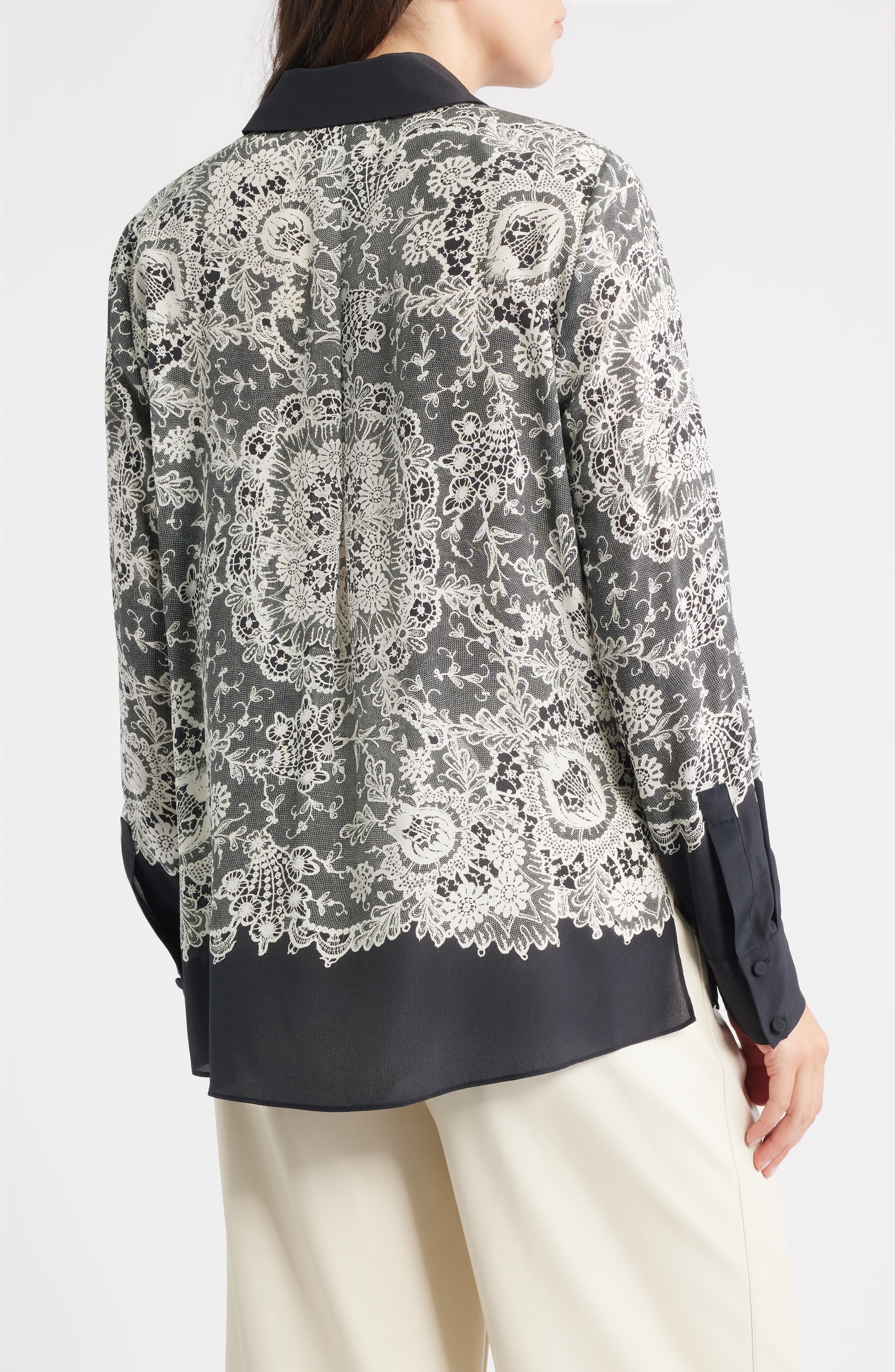 Willa Lace Silk Shirt - image 2