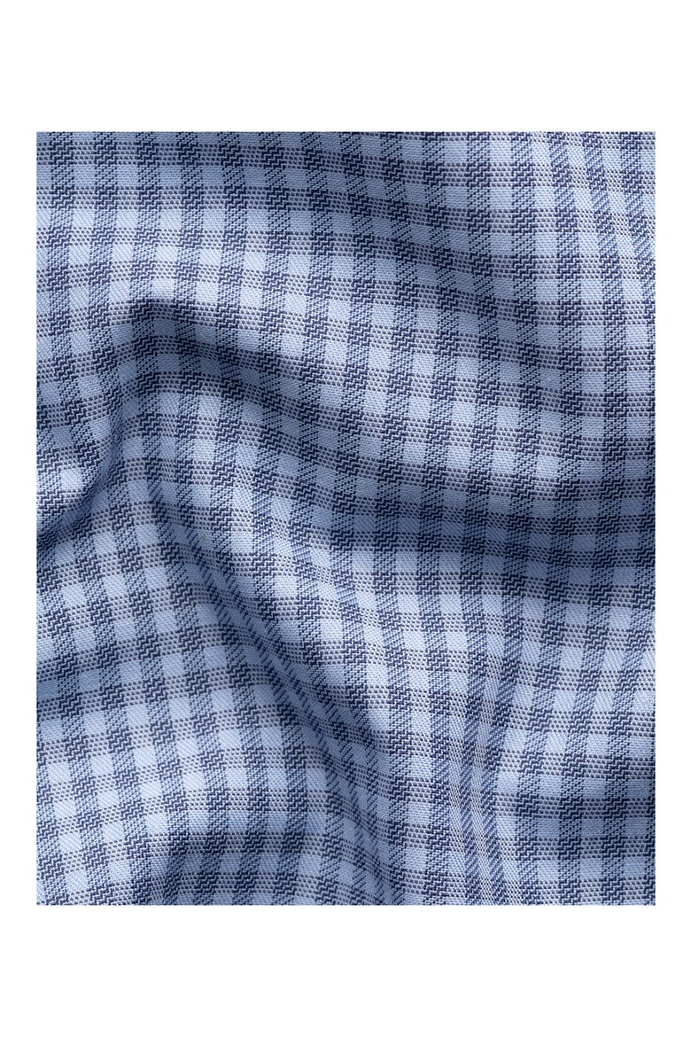 Contemporary Fit Check Twill Button-Up Shirt, Alternate, color, DARK BLUE