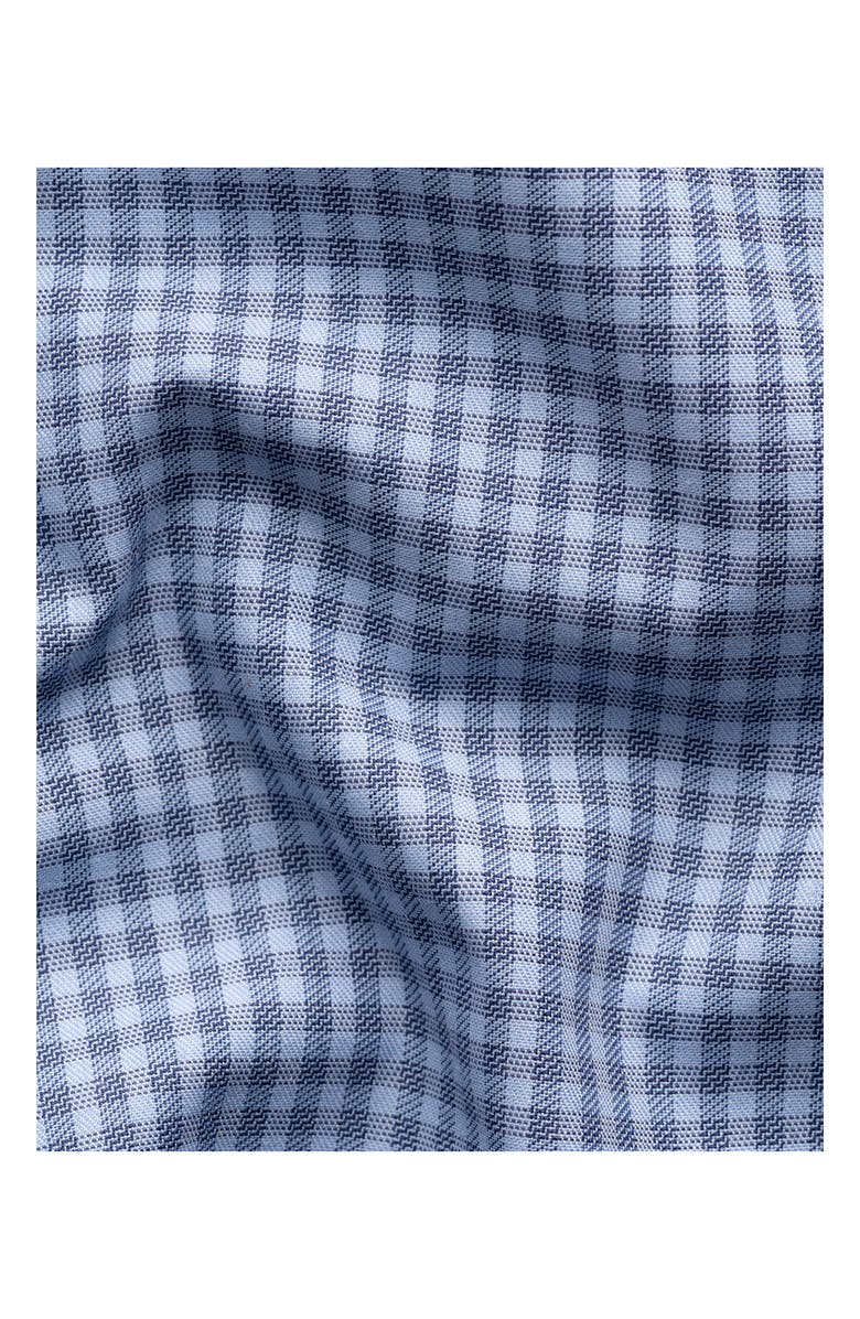 Eton Contemporary Fit Check Organic Cotton Dress Shirt, Alternate, color, Dark Blue