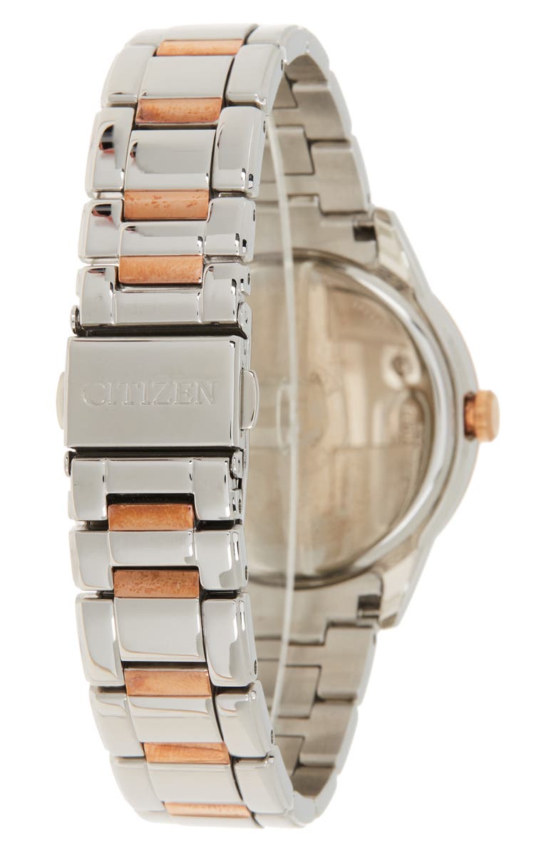 Citizen Women's Silhouette Crystal Eco-Drive Stainless Steel Watch, 37mm, Alternate, color, 