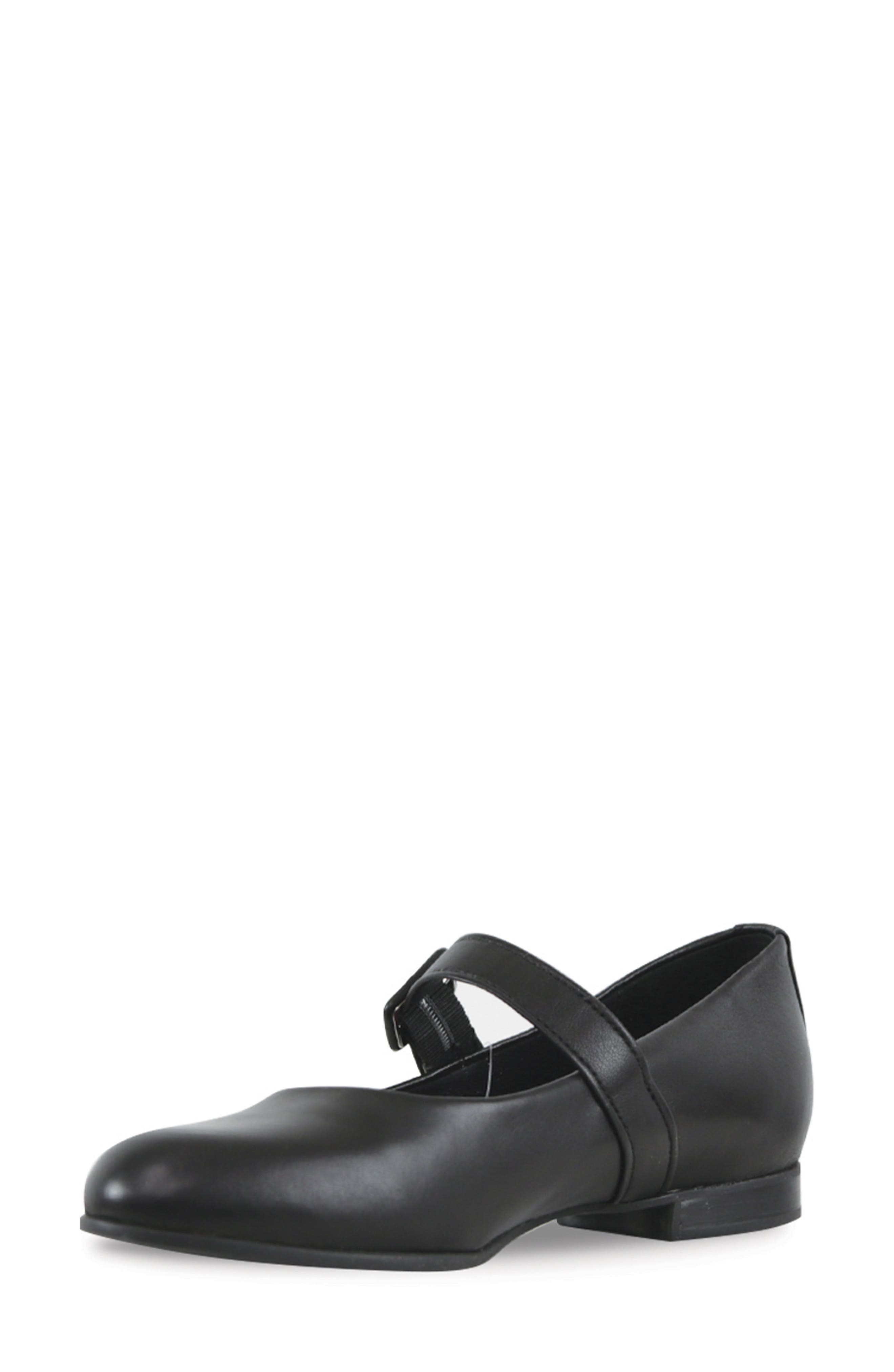 Mary Jane Flat, Alternate, color, BLACK