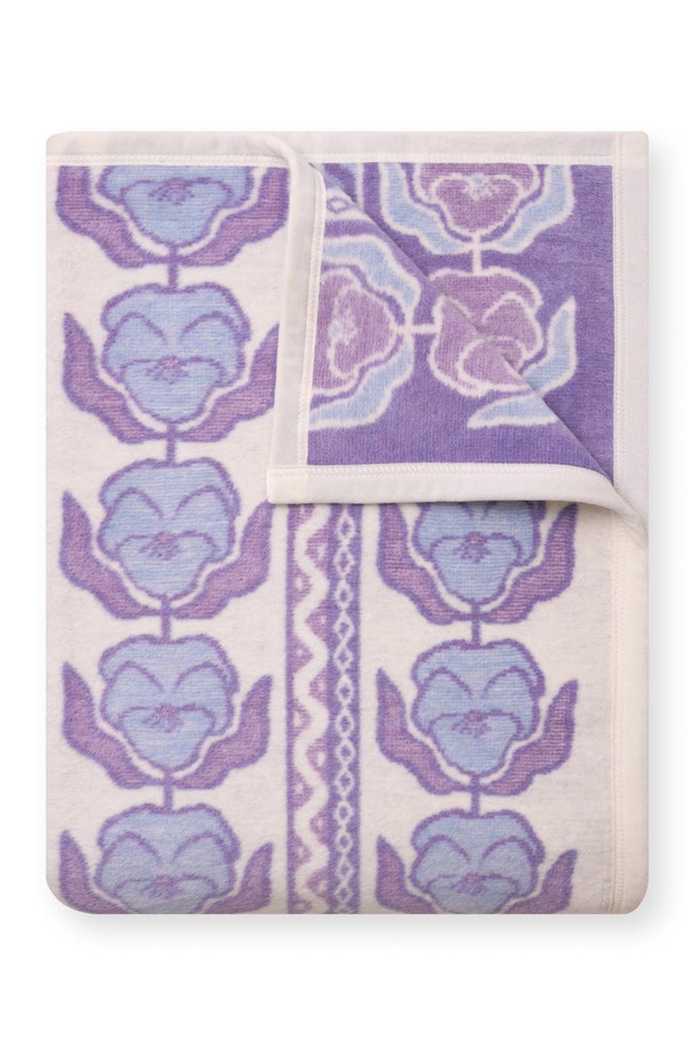 Violets Throw Blanket, Main, color, PURPLE