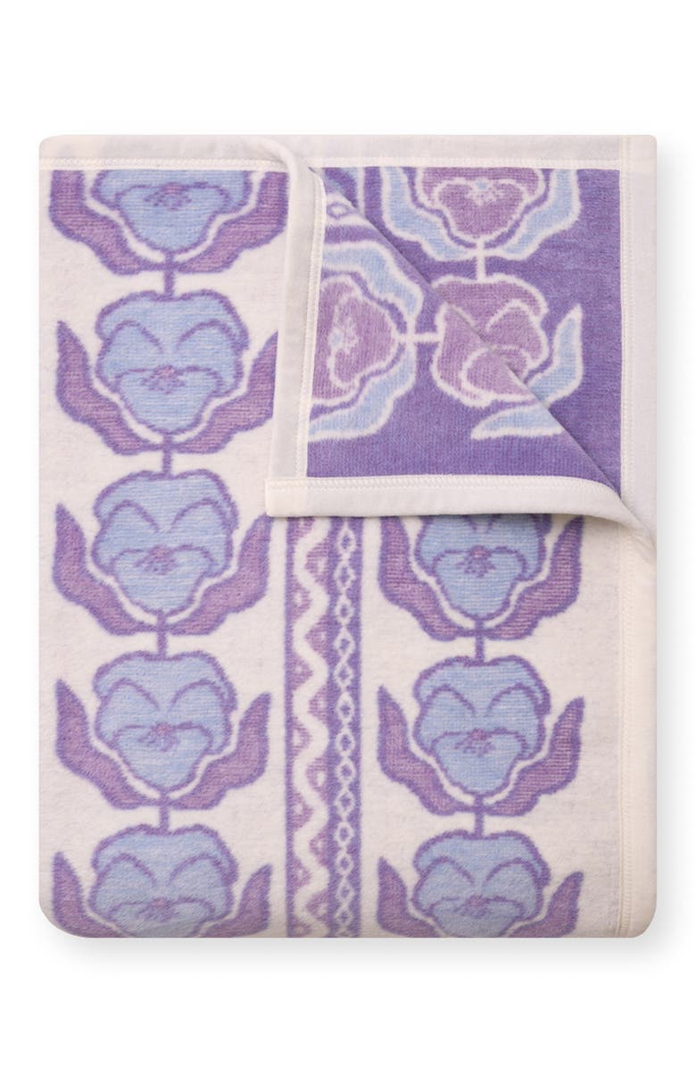 ChappyWrap Violets Throw Blanket, Main, color, Purple