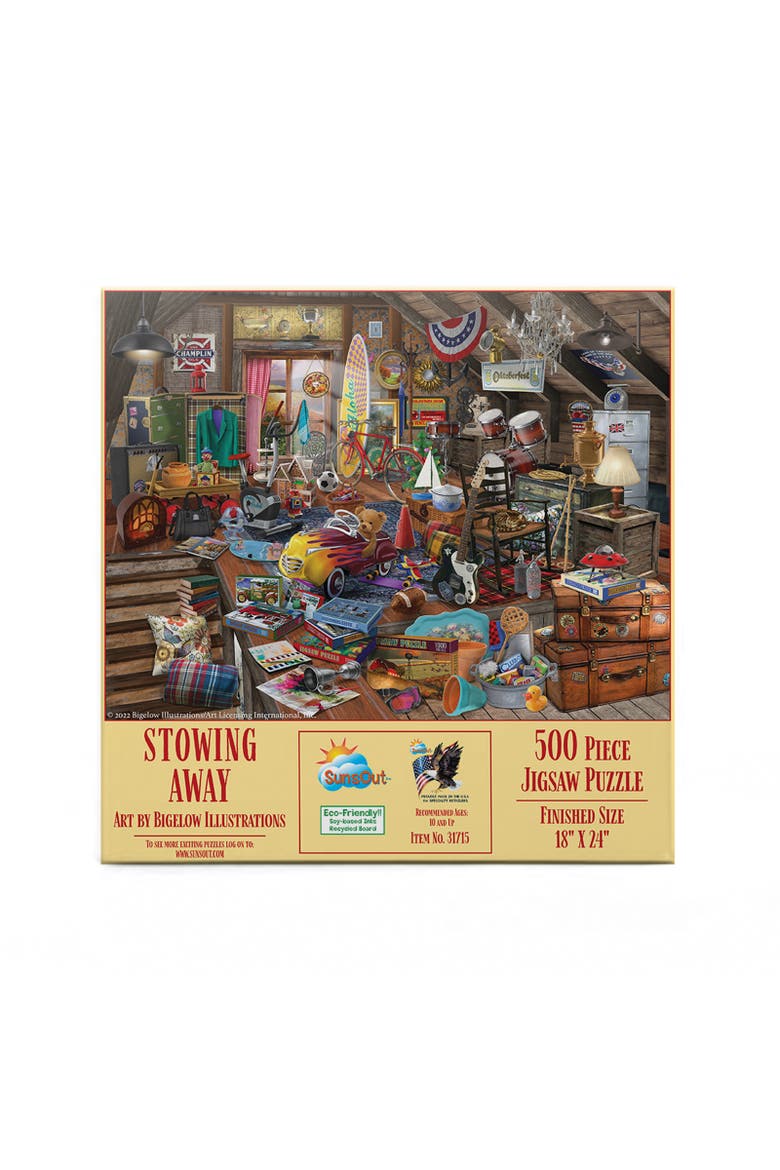 Stowing Away 500 piece Jigsaw Puzzle for Adults, Alternate, color, Multicolor