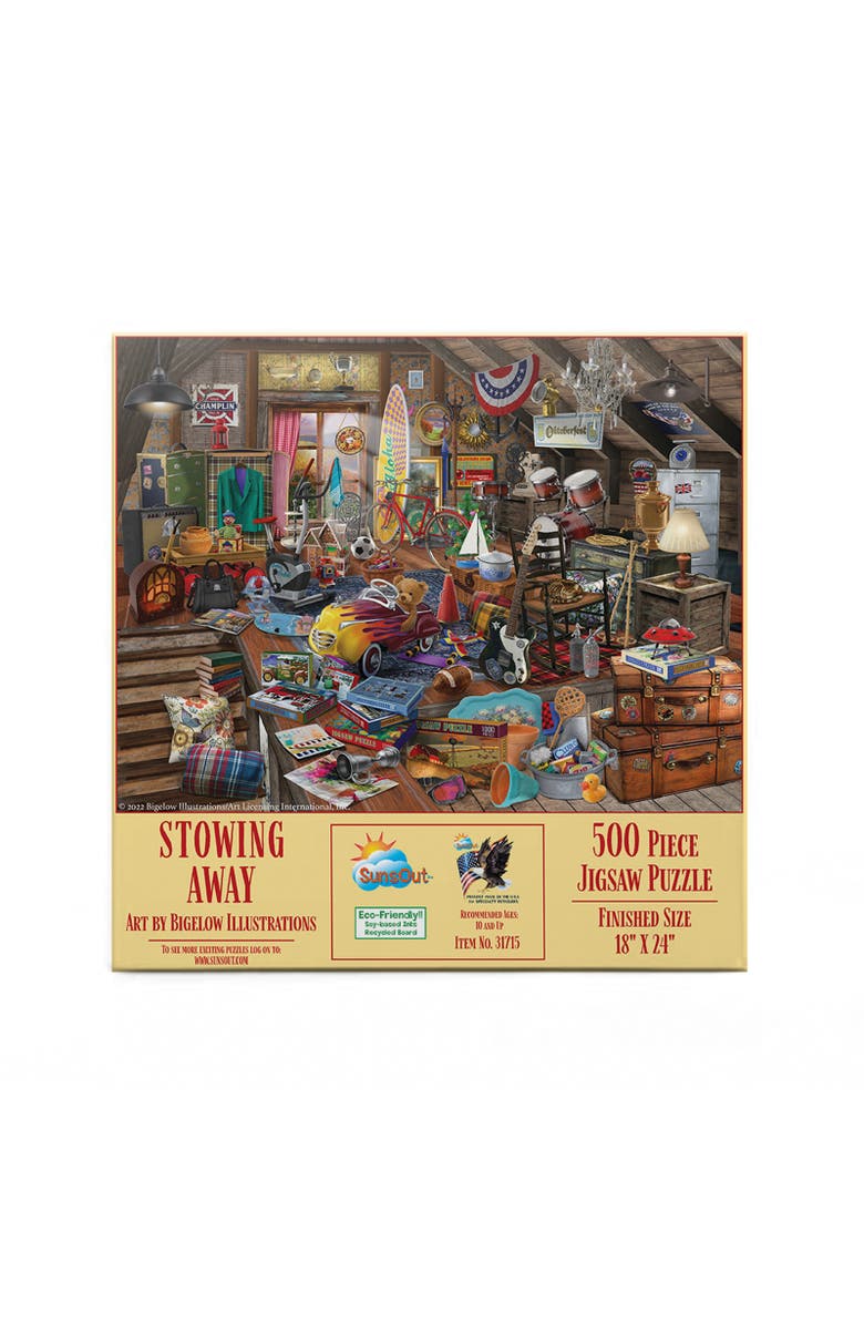 Sunsout Stowing Away 500 piece Jigsaw Puzzle for Adults, Alternate, color, Multicolor