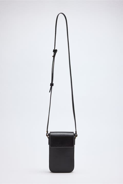 Ales Bassepi Leather Mini Crossbody Bag