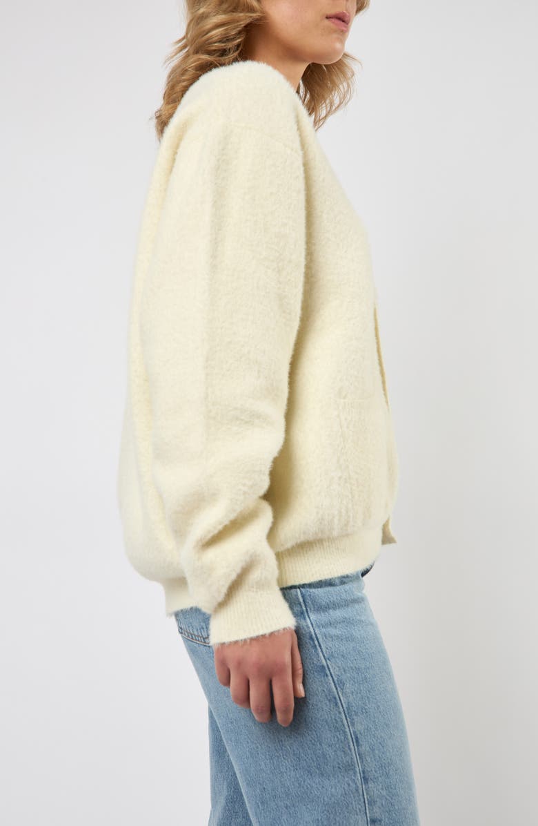 Viens Avec Moi V-Neck Cardigan, Alternate, color, Ivory