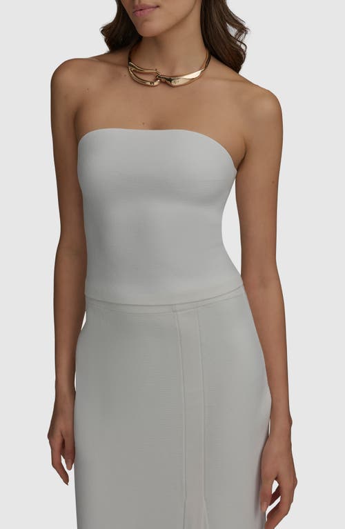 Shop Donna Karan New York Knit Bandeau Top In Cream
