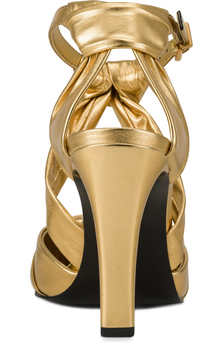 Donna Karan New York Phia Ankle Strap Pointed Toe Pump, Alternate, color, Gold