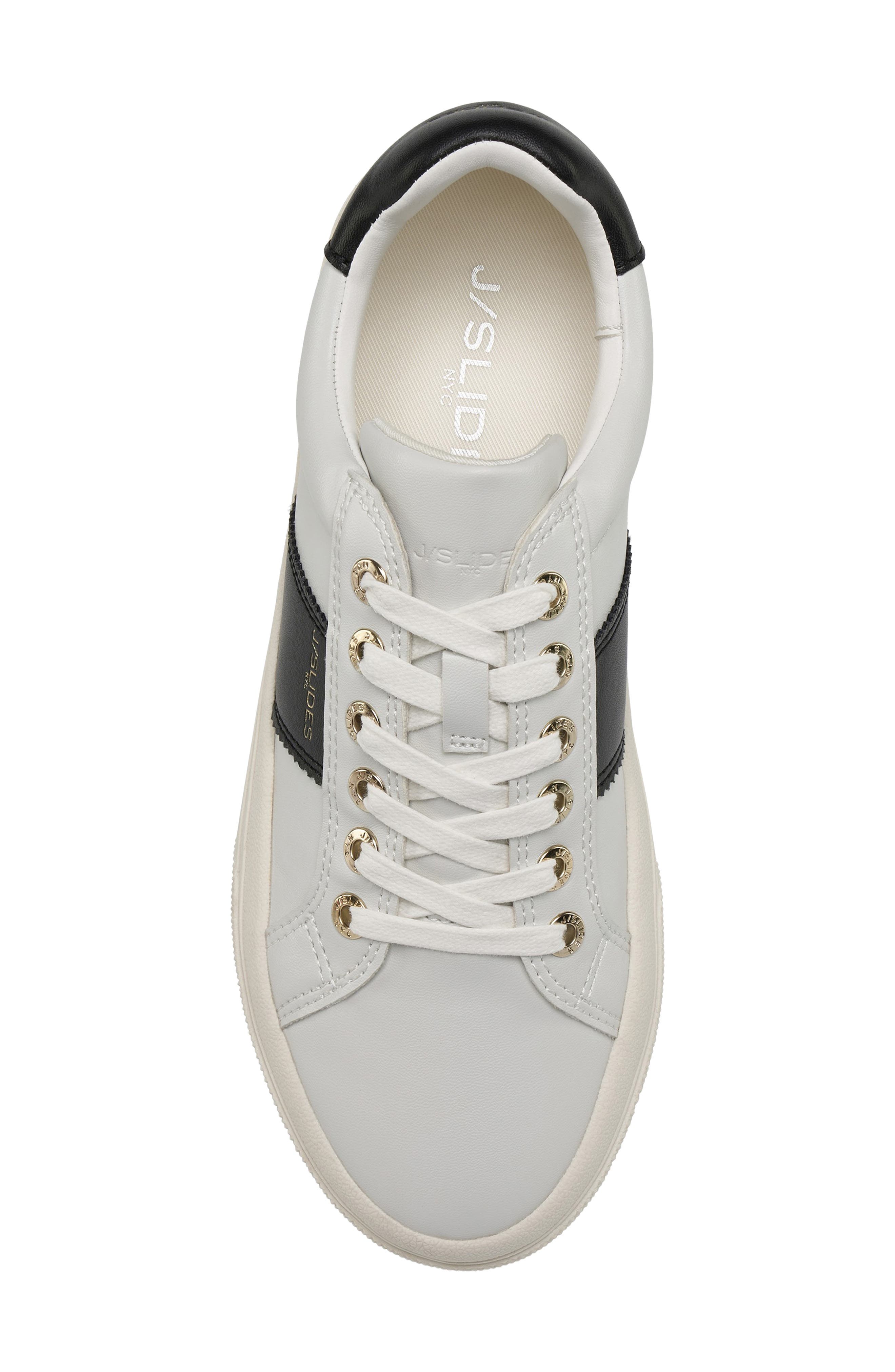 JSlides Gilda Platform Sneaker, Alternate, color, White/Black