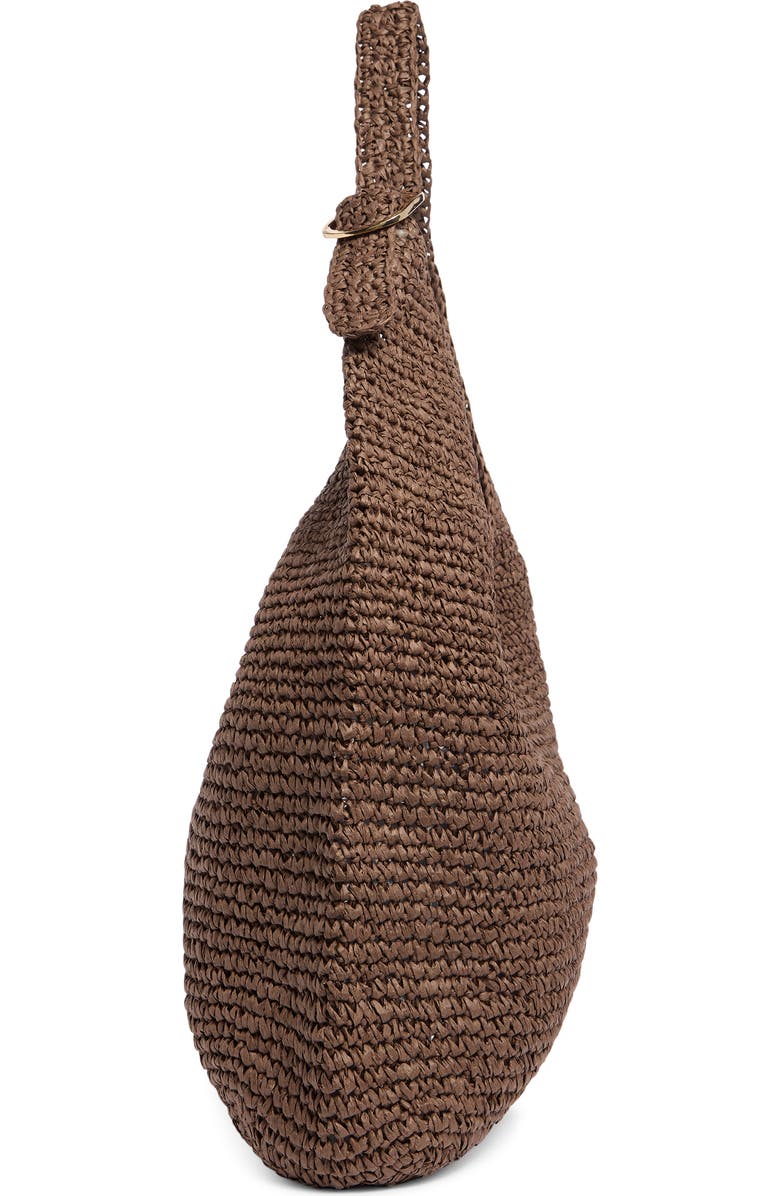Collection XIIX Slouchy Straw Bag, Alternate, color, Chocolate