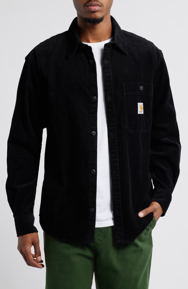 Carhartt Work In Progress Flint Corduroy Button-Up Shirt, Main, color, 