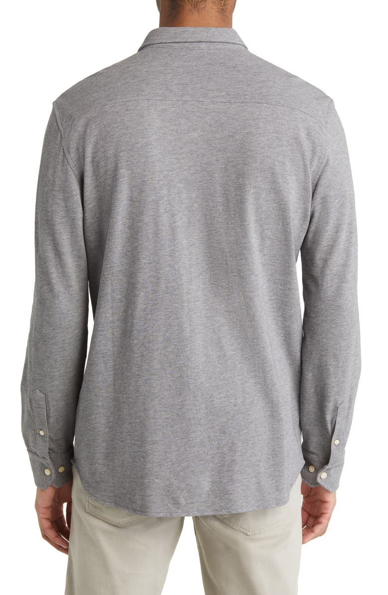 Johnston & Murphy XC Flex Birdseye Cotton Button-Down Shirt, Alternate, color, 