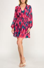 Socialite Smocked Waist Minidress