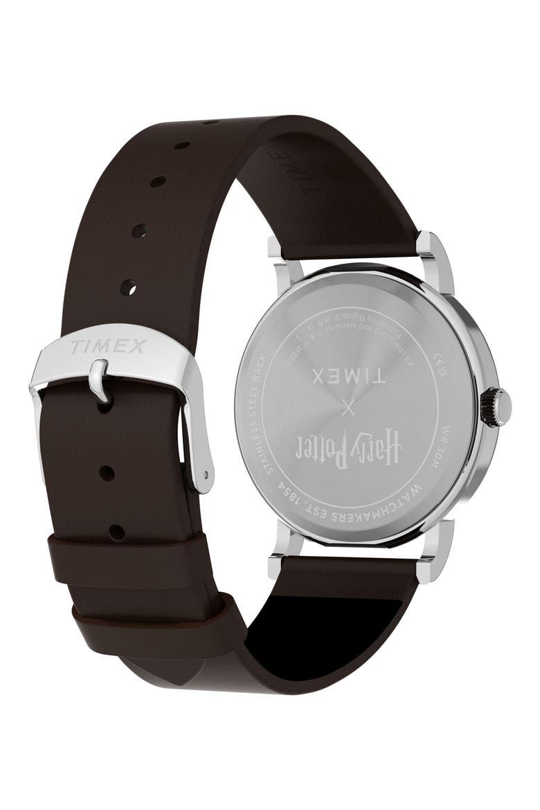 Harry Potter x Timex Weekender 38mm Leather Strap Watch, Alternate, color, RAVENCLAW